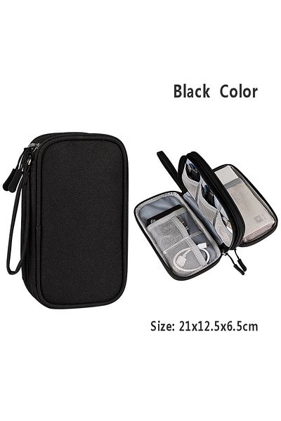Choice Black-l Electronic Accessories Organizer Waterproof Usb Cable Storage Bag For Hdd Bag Power Bank,cha