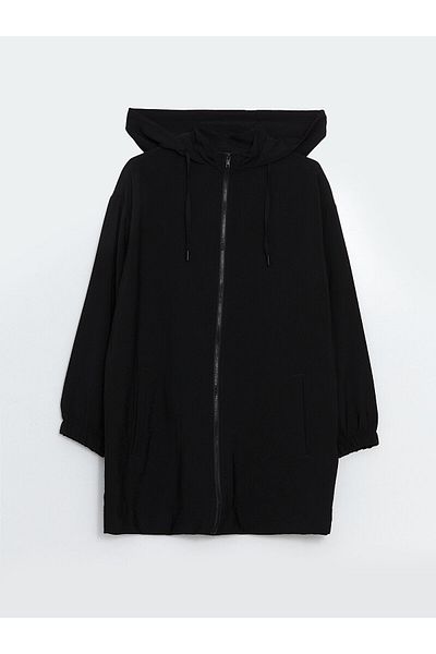 LC Waikiki New Season Hooded Plain Oversize Women's Tunic - S5G131Z8