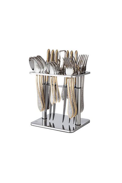 Dania Stainless steel dining spoon set, 24 pieces