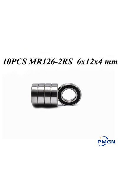 Choice MR126-2RS ABEC 1 غير متوفر 10 قطع ABEC-5 MR126-2RS MR126 2RS MR126 RS MR126RS 6x12x4 مم مطاط بحري