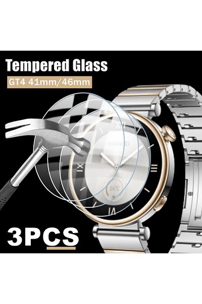 Choice Gt 4 41mm 3pcs Tempered Glass For Huawei Watch Gt 4 41mm 46mm Screen Protector On Smart Watch Gt4 41