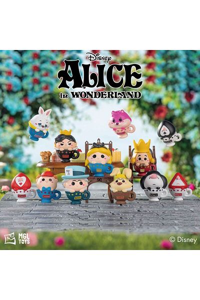 Choice Whole Box 12pcs Mgl Toys Original Blind Box Disney Cartoon Alice In Wonderland Genuine Figure Mini B