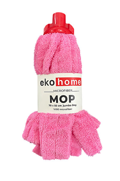 EkoHome Mikrofiber Emici Havlu Mop Ucu 70*55 Pembe