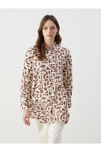 LC Waikiki Patterned Oversize Women's Shirt Tunic