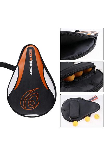 Choice 1PC 30x19cm Table Tennis Racket Bat Bag Black/blue Oxford Cloth Sponge Ping Pong Rackets Case For...
