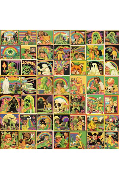 Choice 50pcs 50pcs Cartoon Retro Comics Stickers Vintage Stickers Diy Laptop Luggage Skateboard Graffiti De
