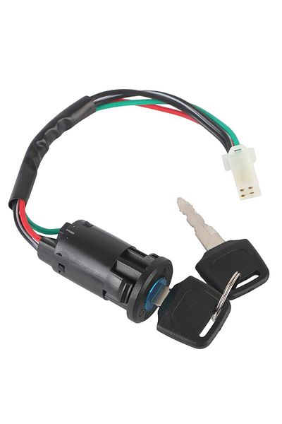 Choice Black 1pcs Motorcycle With Wire Ignition Switch Key Start Switch Door Locks Atv For Suzuki For Honda