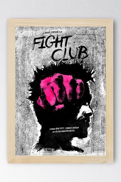 Saturn Pictură înrămată Fight Club - Pictură poster film Fight Club