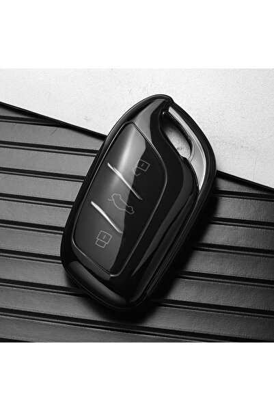 Ritimsso غطاء حماية شفاف أسود لمفتاح السيارة عن بعد لسيارة MG ZS HS 5 6 EZS م...