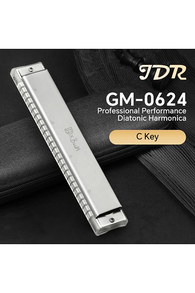 Choice C Key Jdr Polyphonic Harmonica 24 Holes Professional Tremolo Mouth Organ T2406s Harmonica For Adults