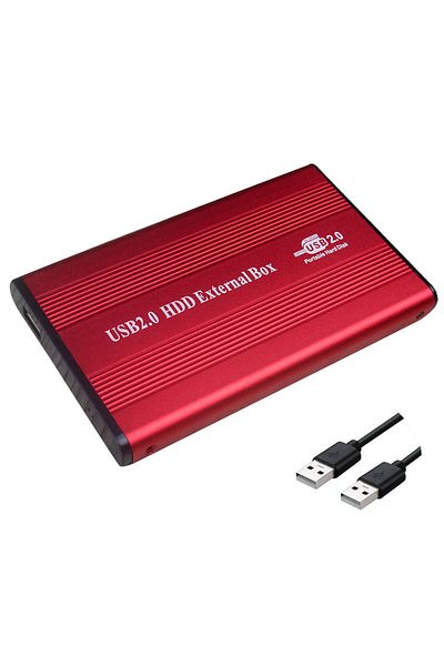Ninth World Ide Red Usb2.0 Hard Drive Disk Enclosure Hdd External Box Case Caddy 2.5" Ide Hdd With Led Light For