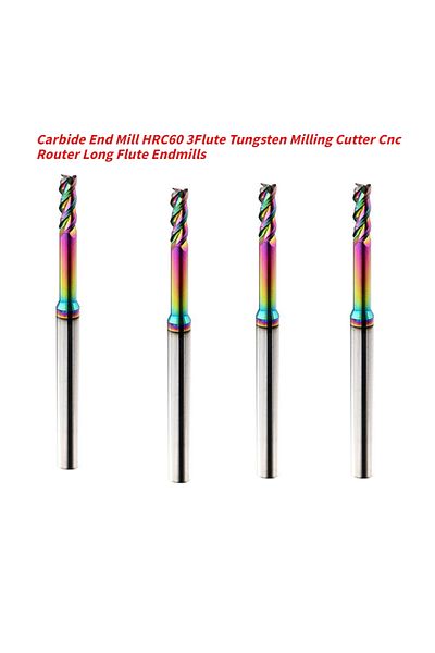 Choice D3.0-l20.0-h04 Carbide End Mill Hrc60 3flute Tungsten Milling Cutter Cnc Router Long Flute Endmills