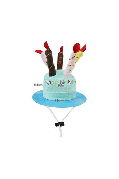 Choice Blue Pet Dog Hat For Birthday Party Adjustable Dog Hats Cats Dog Costumes Puppy Grooming Dress Up Ha