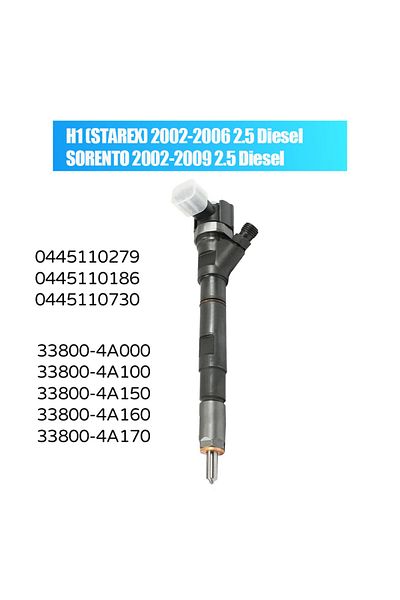 Choice New 0445110279 0445110186 0445110092 Diesel Fuel Injector 33800 4A100 For HYUNDAI H1 (STAREX)  / ...