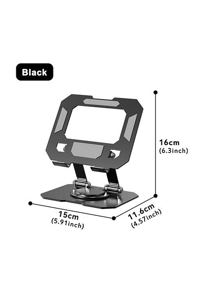 Choice Black Tablet Holder Carbon Steel Stand With 360° Rotation Adjustable Stand For Ipad Pro Air Mini Mob