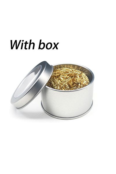 Choice A 1pc Cleaning Ball Desoldering Soldering Iron Mesh Filter Cleaning Nozzle Tip Copper Wire Cleaner .