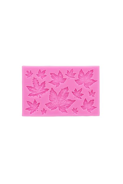 TUTULE Pink Gj-61 Diy Leaf Maple Leaf Silicone Mould Leaf Collection Flipping Silicone Mold Cake Decoration