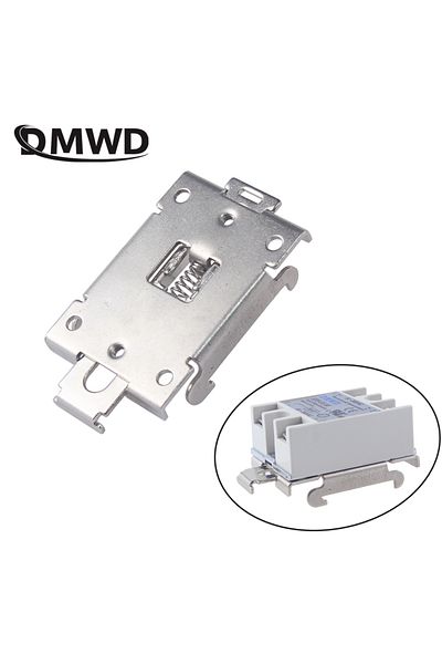 Choice 1PCS single phase SSR 40DA 25DA AA DD 35MM DIN rail fixed solid state relay clip clamp