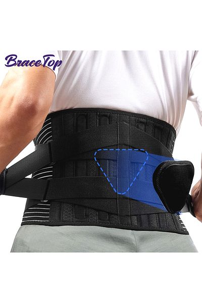 Choice L With Lumbar Pad S-3xl Sports Lower Back Brace With 6 Stays Anti-skid Orthopedic Lumbar Support Bre