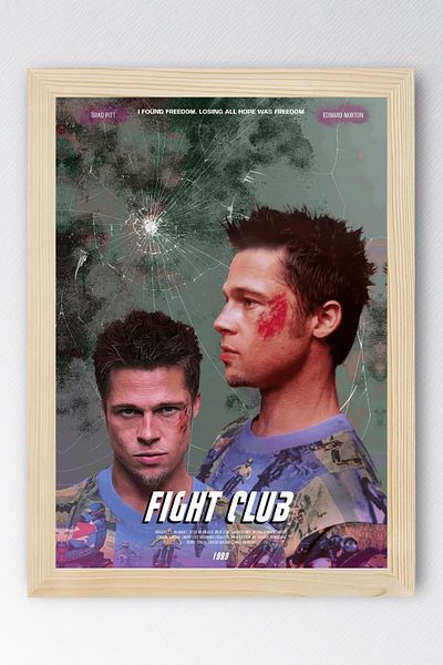 Saturn Pictură înrămată Fight Club - Pictură poster film Fight Club