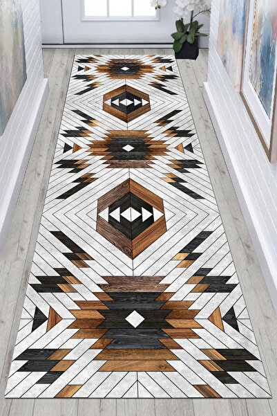 Washable  Anti-Slip Floor Modern Kitchen Rug Living Room Runner Entryway Corridor Rug