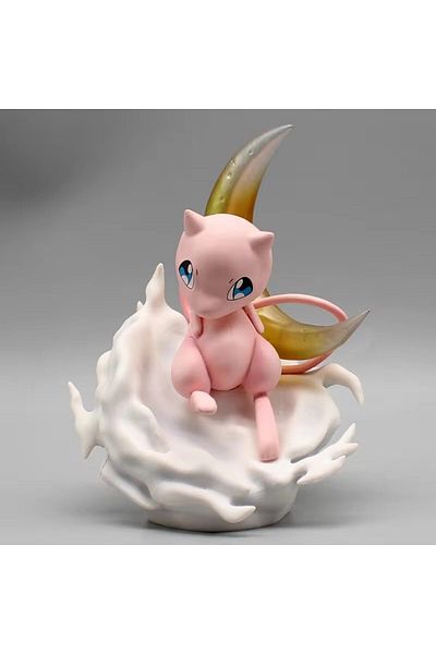 Choice 14cm With Box 14cm Pokemon Kawaii Mew Moon Scene Anime Action Figure Model Gk Statue Collection Desk
