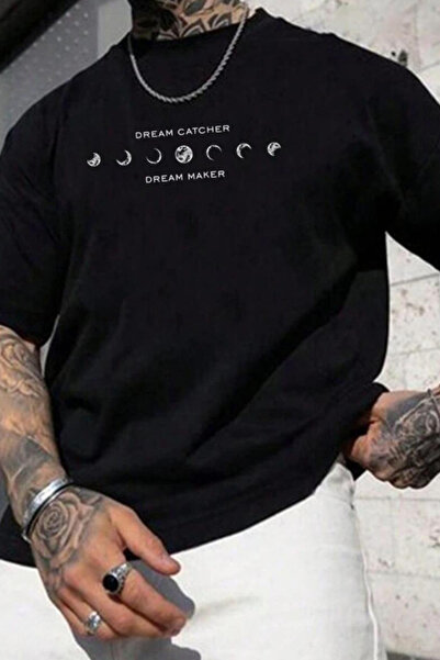 Wish BF Dream Catcher Baskılı Oversize T-shirt