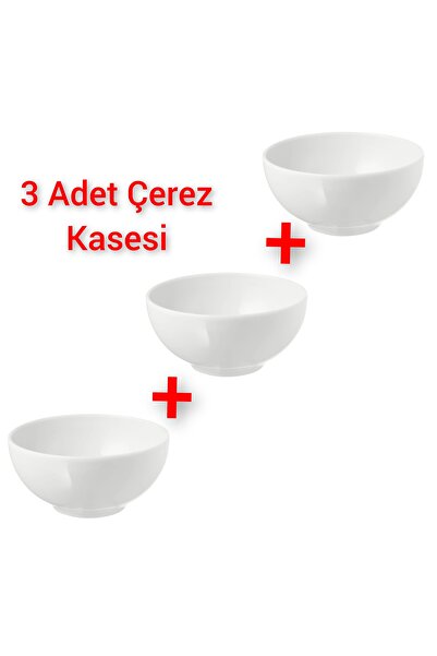 IKEA 3 Adet Mini Çerez Servis Kasesi 6x13 Cm İkea 3'lü Set Porselen Kase Beya...