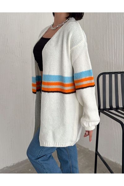 Lady Doll Patterned Soft Texture Knitwear Cardigan