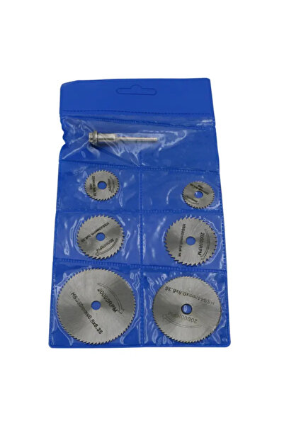 Choice مجموعة من 7 قطع من شفرات المنشار HSS ذات الأداة الدوارة لقطع الأقراص ل...