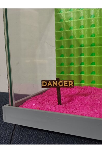 Meeori Danger Akvaryum Dekoru × Fanus Süsü × Küçük Akvaryum ve Büyük Akvaryum...