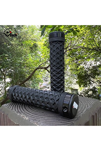 Choice مقبض مقود دراجة ODI Van أسود من السيليكون مع قفل مضاد للانزلاق وممتص ل...