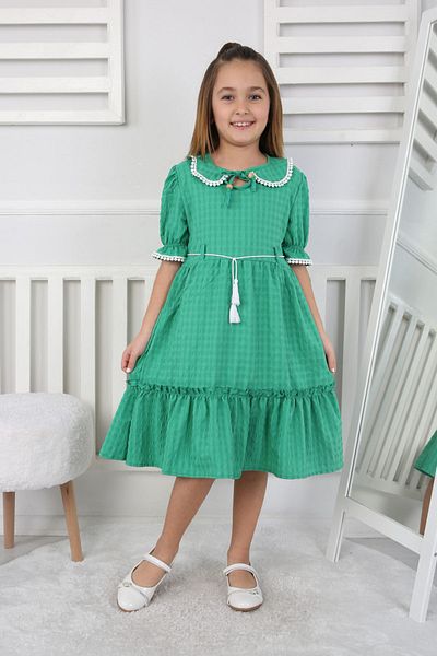 My Kids Wear Rochie pentru fetiță Seersucker Fabric