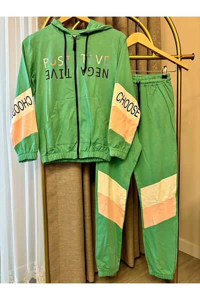 DFN HOODED ZIPPERED SEASONAL TRACKSUIT SET