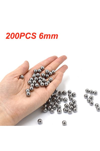 Choice 6mm 200pcs 200pcs 6mm Steel Balls Pocket Shot Outdoor Hunting Slingshot Pinball Stainless Ammo Steel
