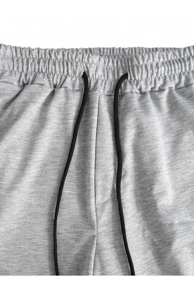 De Carte Ny Alien Beige Printed Casual Seasonal Unisex Shorts Bermuda