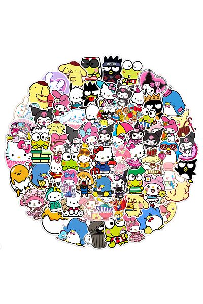 Choice 100pcs 50/100pcs Kawaii My Melody Kuromi Hello Kitty Stickers For Kids Girls Diy Stationery Diary Cu