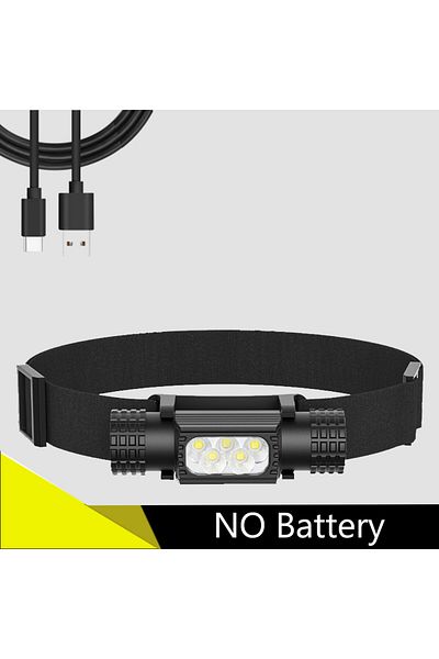 Choice No Battery Sololandor Led Headlamp 6-mode Indicator Powerful Headlight Usb Rechargeable Type C Head