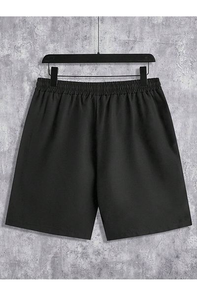 De Carte NY Blue Printed Sporty Seasonal Ανδρικά-Γυναικεία καλοκαιρινά σορτς Βερμούδες