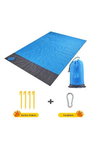 Choice Blue 210x200cm Waterproof Beach Mat Sand Free Blanket Camping Outdoor Picknick Tent Folding Cover Be