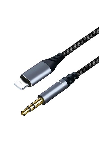 Choice 1.2m Lightning To 3.5mm Ios Lightning To 3.5mm Head Jack Audio Aux Splitter Cable Speaker Headphone