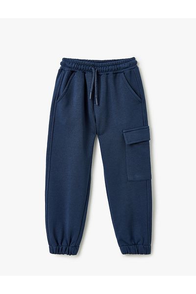 Koton Βαμβακερό Jogger Sweatpants με λεπτομέρεια τσέπης και ελαστική μέση
