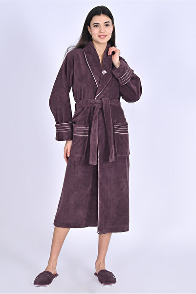 Nuşa Халат з бамбукової бавовни з вишивкою "Шаляка