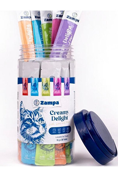 Zampa CREAMY DELİGHT KEDİ KREMA ÖDÜL MAMASI 16grx30adet(karışık)