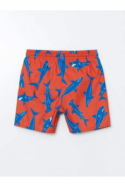 LC Waikiki LCW Kids Elastic Waist Printed Boys' Swim Shorts