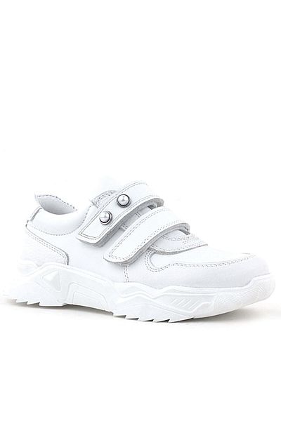 Rakerplus Pantofi pantofi pentru fete din piele naturală White Stone