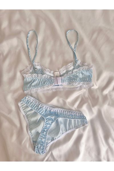 EDLİNGERİE Blue Aurora Bralet Set