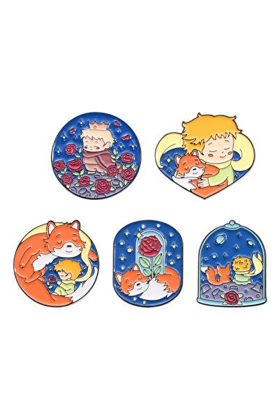 Choice TZ1543 مجموعة من 4 إلى 7 قطع من دبابيس المينا على شكل صبي أنمي كرتوني ...