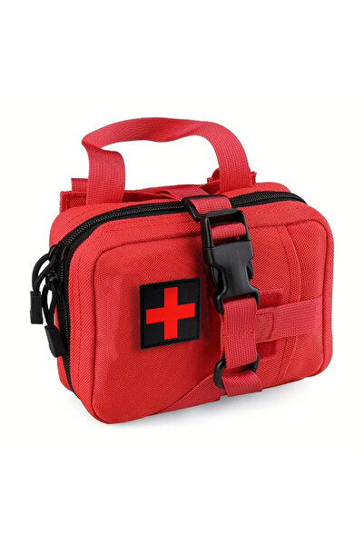 Choice مجموعة الإسعافات الأولية التكتيكية الحمراء، مجموعة طوارئ IFAK قابلة للتمزيق، مجموعة نجاة في حالات الطوارئ للسفر