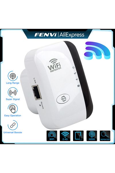 Choice Eu Plug Fenvi Wireless Wifi Repeater 300mbps 2.4ghz Repeater Network Expander Range 802.11n/b/g Wire